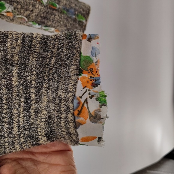 BKE Boutique BUCKLE Open Weave Cardigan Sweater Size Medium Brown Long sleeve - Picture 6 of 7